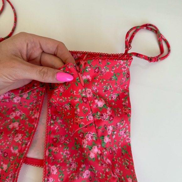 AFRM X Revolve Red Floral Crop Top - Picture 6 of 10